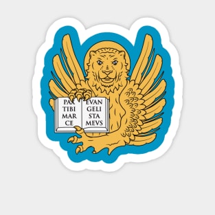 Older Lion of Venice flag Sticker